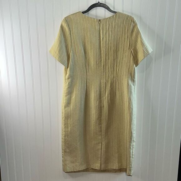 AS-HRO Vintage Jacket With Dress Womens Size 12 Tan Ribbed Long Sleeve Button Up - Picture 7 of 9